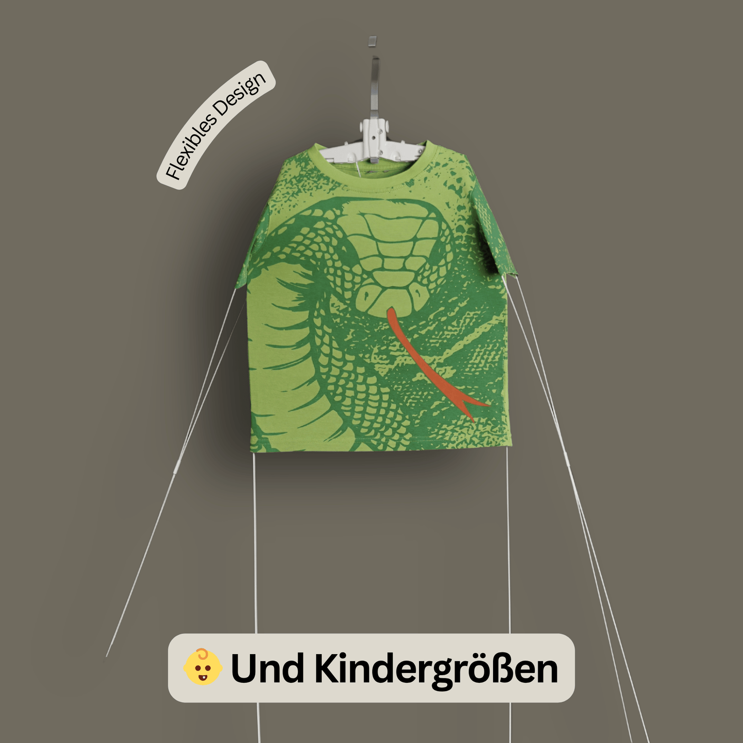 Bügel ESEL® Bügelhilfe für Kindershirts – stromfrei, flexibel und für alle Größen geeignet