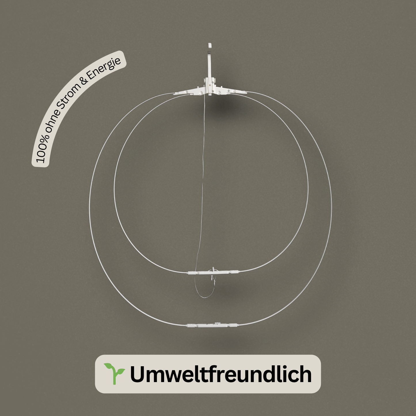 Kompakte Drahtstruktur des Bügel ESEL® von ESEL® – 100 % stromfrei, umweltfreundliche Alternative zur klassischen Bügelpuppe