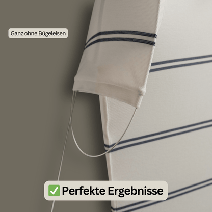 Glattes Hemd nach Trocknung mit der Bügel ESEL® Bügelhilfe – faltenfrei ohne Bügeleisen
