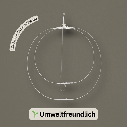 Kompakte Drahtstruktur des Bügel ESEL® von ESEL® – 100 % stromfrei, umweltfreundliche Alternative zur klassischen Bügelpuppe